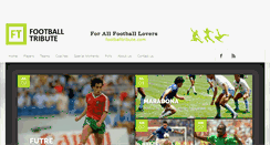 Desktop Screenshot of footballtribute.com