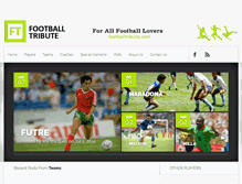 Tablet Screenshot of footballtribute.com